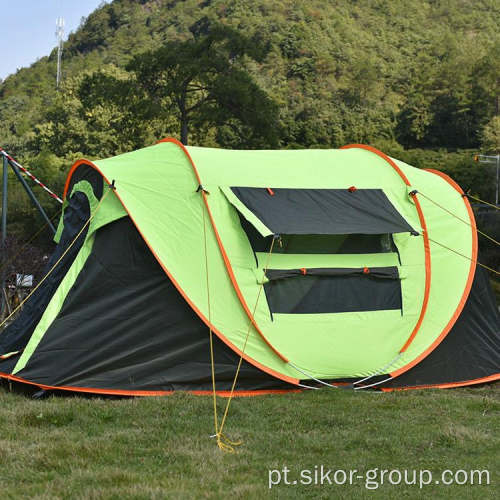 Barraca portátil de barraca portátil Campo de barcos à prova de chuva 3 a 4 pessoas Pesca automática Pop-up Privacy Tent